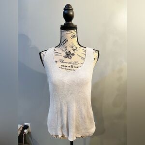Basic silver knitted tank